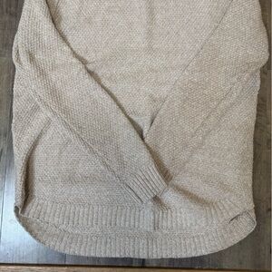 Pink Clover Crew Neck Sweater in Beige